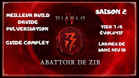 Diablo Guide Complet Du Meilleur Build Druide Pulv Risation Pour