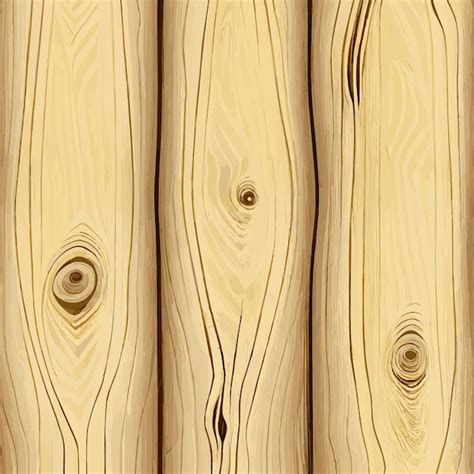 Textura De Madera Clara Con Fondo De Tabl N De Nudos Vector Vector