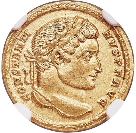 Solidus Constantine I FELIX PROCESSVS COS III AVG N Treveri