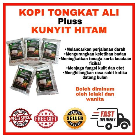 Kopi Tongkat Ali Pluss Kunyit Hitam Lazada