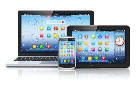 Mobile Devices Illustration: Laptop, Tablet PC, Smartphone