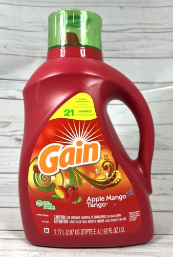 Gain Apple Mango Tango Oz Laundry Detergent Loads Ebay