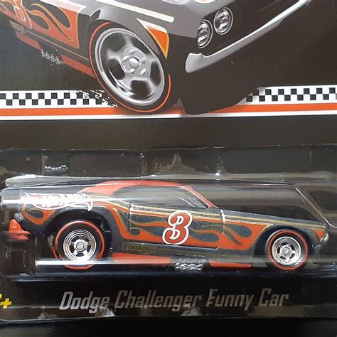 HOT WHeeLs DODGE CHALLENGER FUNNY CAR FLAMS COLLECTOR EDITION ダッジ チャレンジャー ミニカー RLC RealRiders