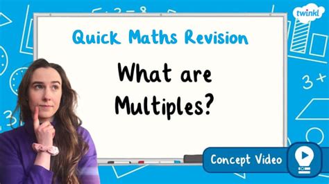 👉 What are Multiples? | KS2 Maths Concept Video - Twinkl 