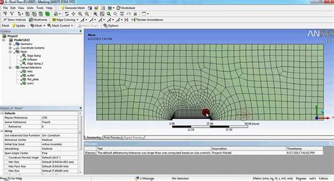 ANSYS Fluent Flow Over Flate Plate Drag Skin Friction Coefficient