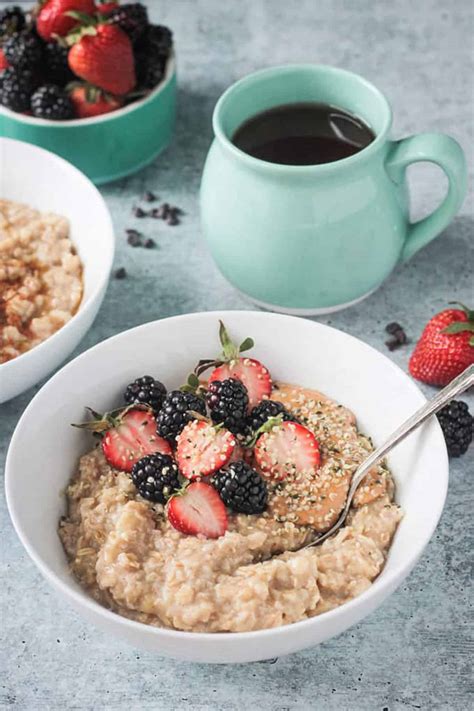 Easy, Sweet, Creamy, Healthy Oatmeal (Dairy Free) ~ Veggie Inspired