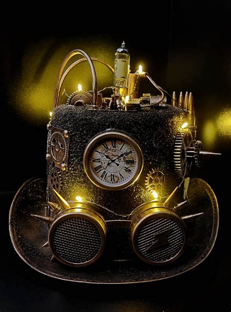 Steampunk Zylinder mit Licht Kostümpalast