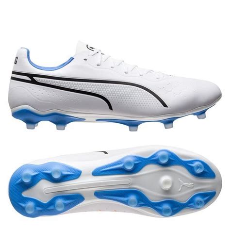 PUMA King Pro FG/AG Supercharge - PUMA White/PUMA Black/Blue Glimmer ...