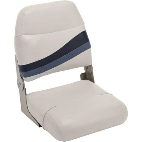 Premier Pontoon High Back Boat Seat Platinummidnightcobalt Bm1147 986 The Home Depot