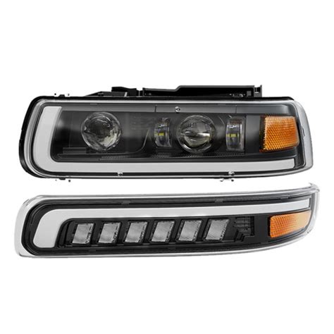 1999 2000 2001 2002 Chevy Silverado 1500 Led Headlights Assembly 2500 1500hd 2500hd Suburban