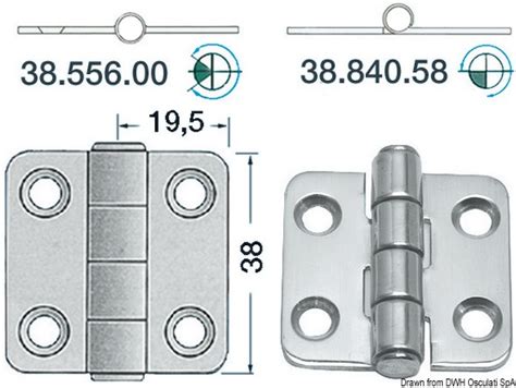 Cerniera Inox Osculati Cerniere