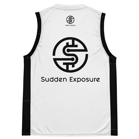 Sudden Exposure Basketball Jersey (White/Black) – Sudden Exposure