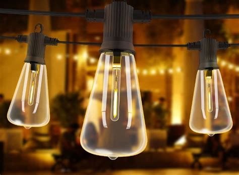 Best Edison Style LED Bulb String Lights For Outdoors Nerd Techy