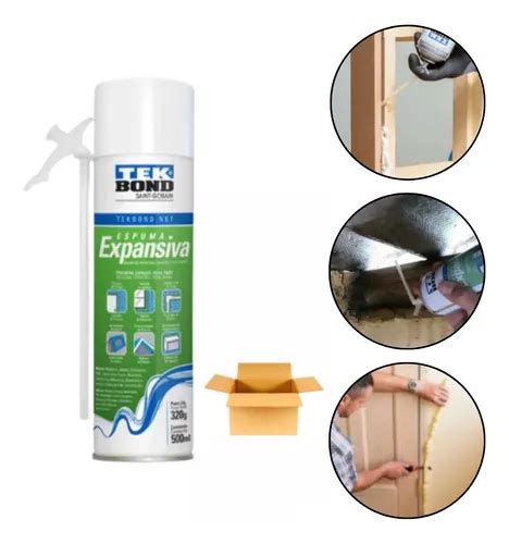 Kit 15 Espuma Expansiva Poliuretano Vedação 500ml Tekbond Frete grátis