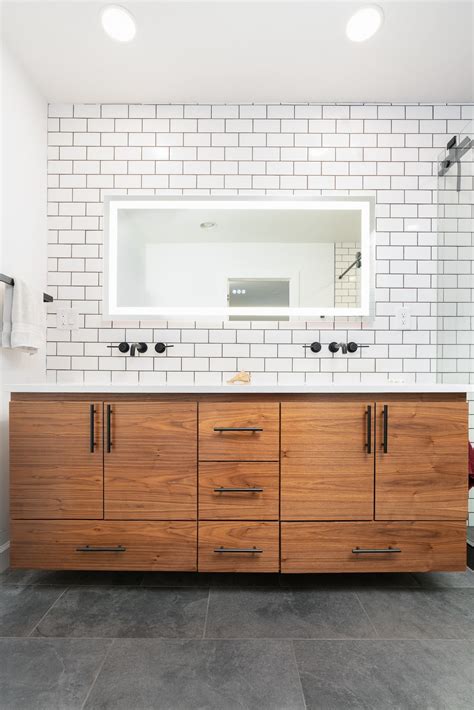 Custom Floating Walnut Vanity Etsy