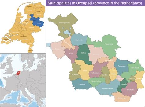 Overijssel es una provincia de los países bajos Vector Premium