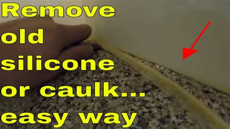 How To Remove Old Caulking And Silicone Sealant Youtube