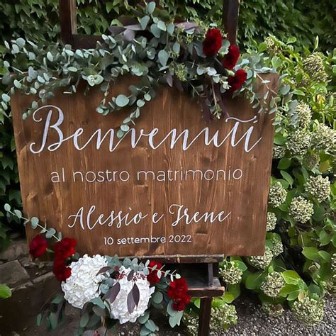 Targa In Legno Benvenuti Al Nostro Matrimonio Etsy Italia