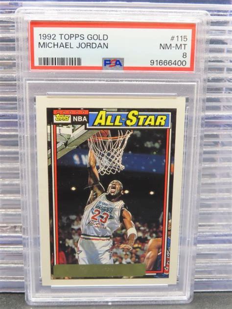 Topps Gold Michael Jordan Nba All Star Psa Chicago Bulls