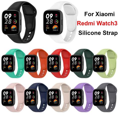 Silicone Watchband For Xiaomi Redmi Watch 3 Strap Smart Bracelet ...