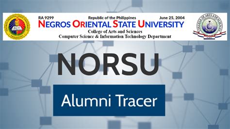 Norsu Alumni Tracer By Vincent Clark Angana On Prezi