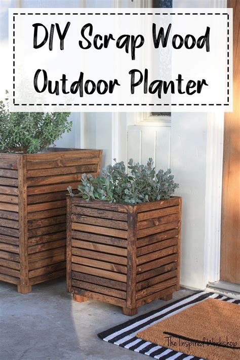 DIY Outdoor Planter From Scrap Wood The Inspired Workshop Diy