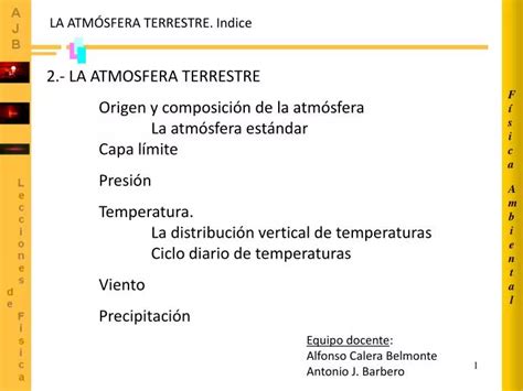 Ppt La AtmÓsfera Terrestre Indice Powerpoint Presentation Free Download Id3665124