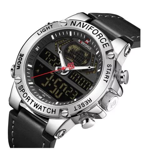 Reloj Deportivo Militar De Lujo Naviforce NF9164sb Para Hombre Color