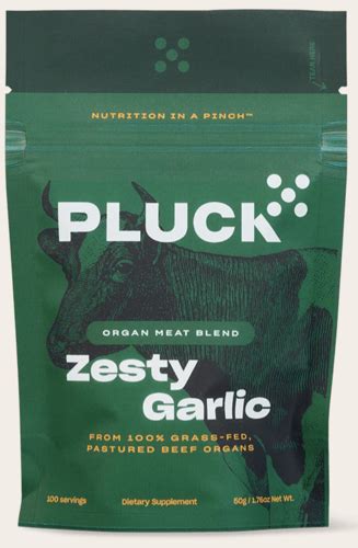 Three Stone Hearth Pluck Zesty Garlic Organ Meat Blend Seasoning