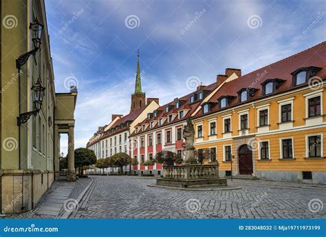 Cathedral Street In Ostrow Tumski In Wroclaw Stock Photo Image Of