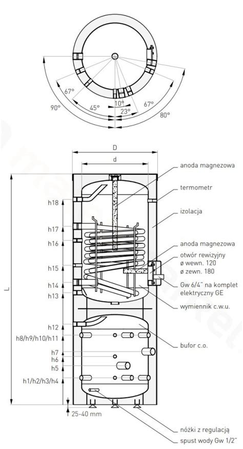 Galmet Zbiornik kombinowany do pomp ciepła Complete SG K 250 135 71 251300