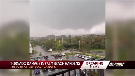 Tornado Causes Damage In Palm Beach Gardens Youtube