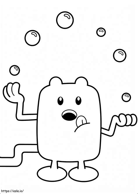 Malabarismo Wubbzy Para Colorir