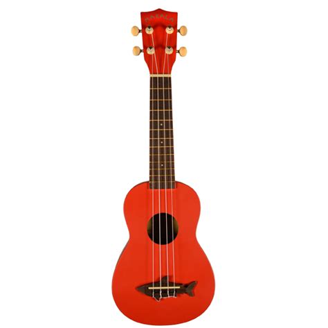 Kala Makala Shark Ukulele - Red | Erie Music