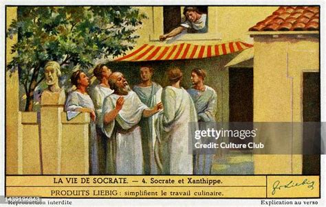 Socrates and his wife Xanthippe . The life of Socrates , Athenian ...