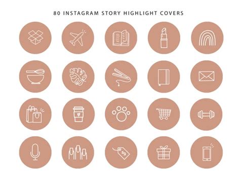 80 icônes de couverture Instagram Highlight Histoires Etsy France