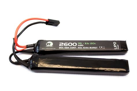 Batterie LiPo 2 éléments 7 4 v 2600 mAh Comet Airsoft