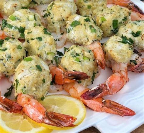 Crab Stuffed Jumbo Shrimp Recipe Food Healthy Recipes Seafood Dinner