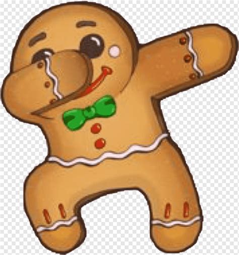 Gingerbread Man Dab T Shirt Christmas Cookie Gingerbread Man Food