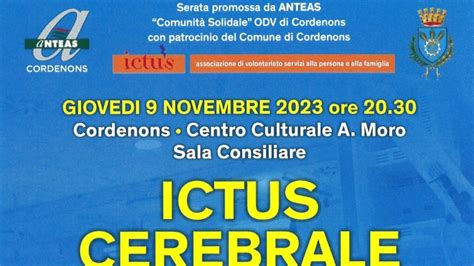 Ictus Cerebrale Gestione Della Fase Acut Nov Cordenons