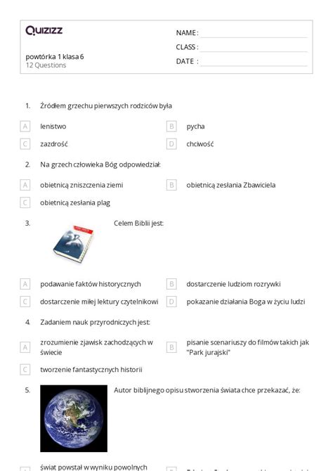 Ponad Pisanie Rozprawki Arkuszy Roboczych Dla Klasa W Quizizz