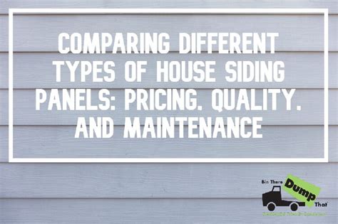 Comparing Different Types Of House Siding Panels Pricing Quality And Maintenance