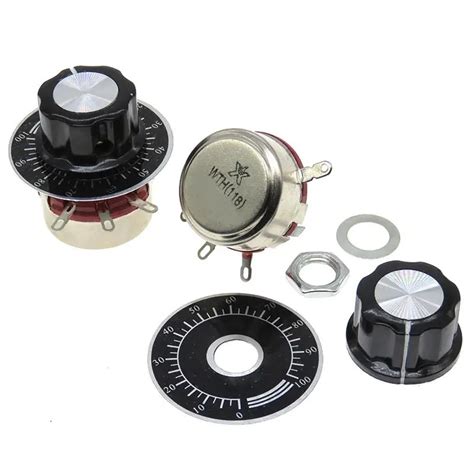 Купить Переменный резистор (потенциометр) WTH118-1A 2W 1К5 (1.5кОм) с ...