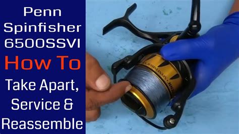 Penn Spinfisher VI 6500 Fishing Reel How To Take Apart Service And