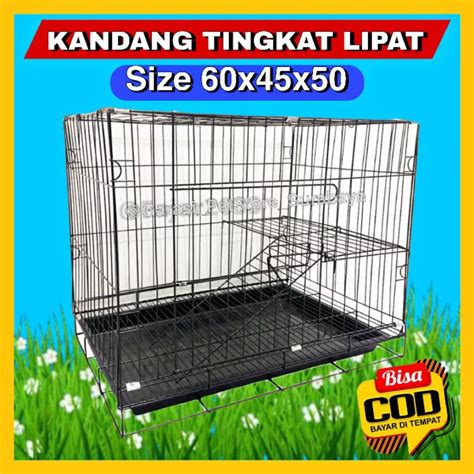 Jual Gpss Kandang Besi Lipat Tingkat X X Anti Karat Kandang