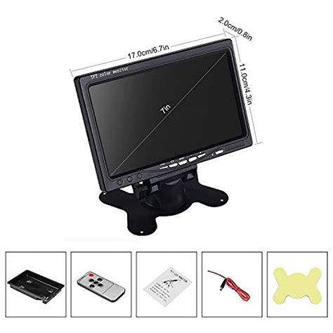 Vehicle On Dash Backup Monitor Digital Hd Car Tft Lcd Color Screen