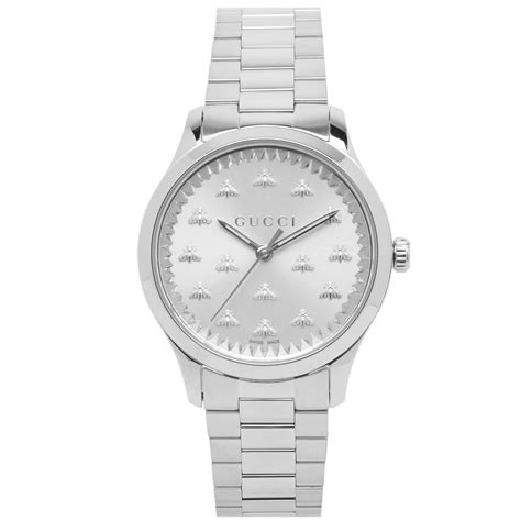 Gucci G Timeless Watch Silver Mm End Gb