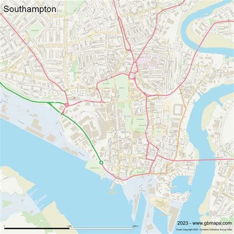 Southampton Vector Street Map