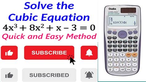 Solution Of Cubic Equation Fast Trick Youtube