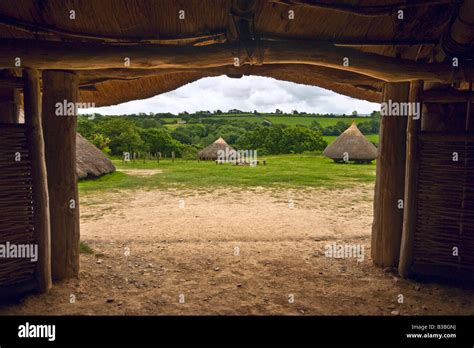 Iron Age Hill Fort at Castell Henllys Stock Photo - Alamy